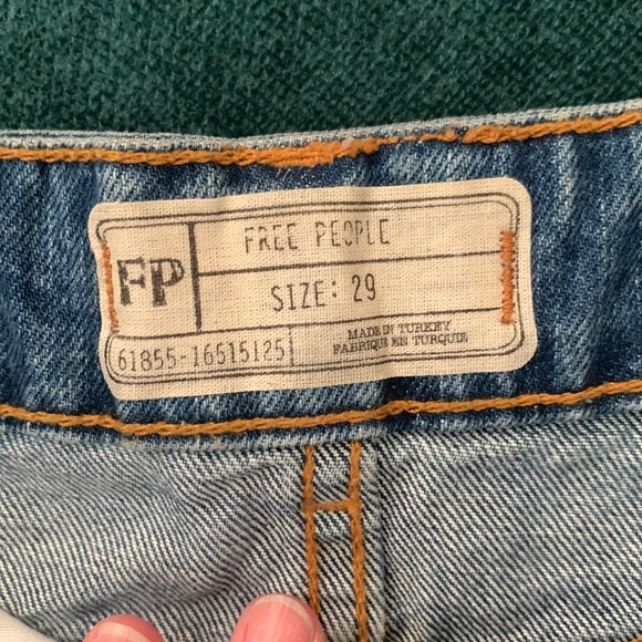 Free people denim mini skirt - Picture 3 of 8